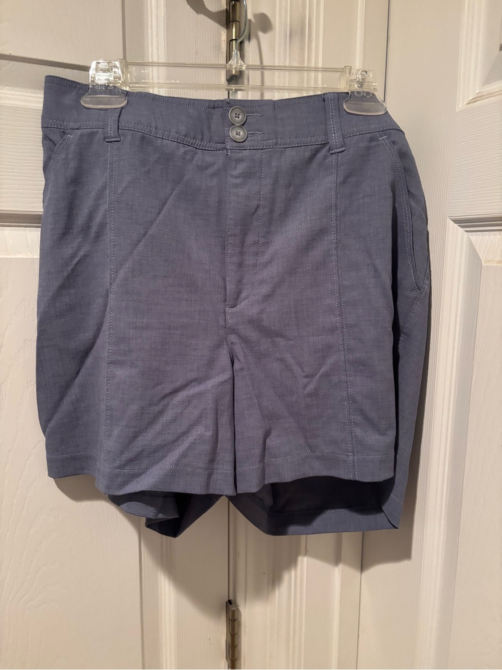 Democracy Slate Blue Flat-Front Men's Shorts